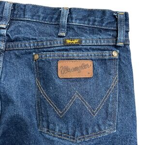 Wrangler 47‎ Cowboy Cut Regular Fit Mens Jeans 38x32 Blue Denim Cotton